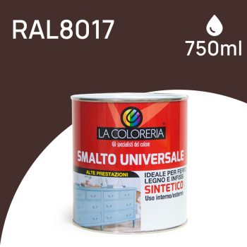 LA COLORERIA SMALTO LT 0,750 RAL 8017 MARRONE CIOCCOLATO