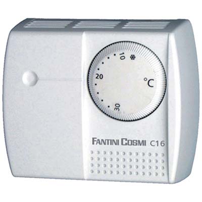 TERMOSTATO AMBIENTE A ROTELLA C16 FANTINI E COSMI - REGOLAZIONE TEMPERATURA