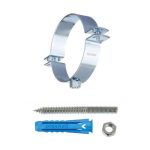 COLLARE CON PERNO E TASSELLO OTER IN ACCIAIO PER TUBI D 110MM