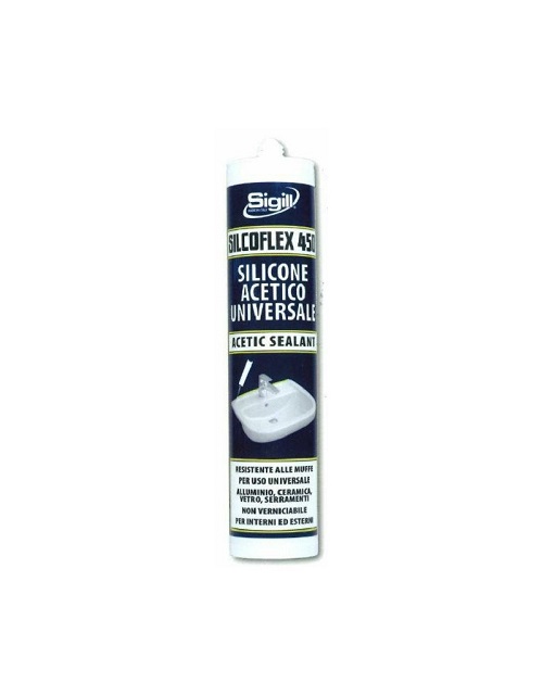 SIGILL SILICONE ACETICO TRASPARENTE SILCOFLEX 450 280 ML