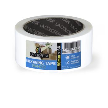 NASTRO IMBALLO BIANCO LA COLORERIA 50MMX66