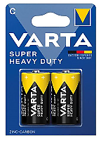 BATTERIA MEZZA TORCIA ZINCO CARBONE VARTA R14 SUPER HEAVY DUTY