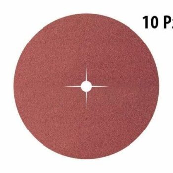SET 10 DISCHI DI FOGLIO ABRASIVO CORINDONE GRANA 80 Ø125 2002000 Wol