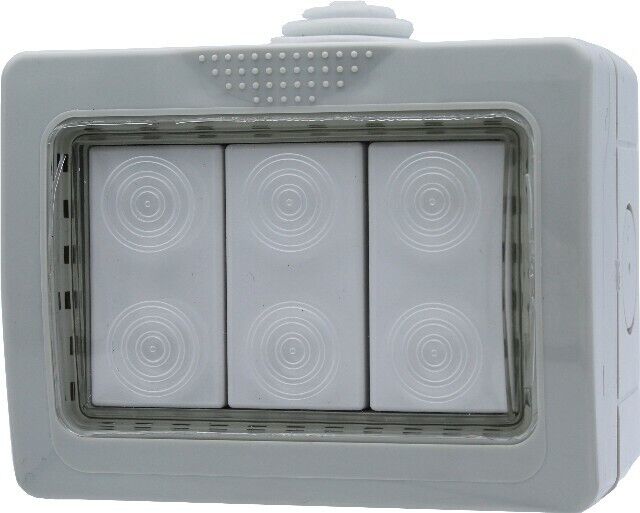 SCATOLA PORTAFRUTTO DA PARETE 3M IP55 COMPATIBILE BTICINO MATIX