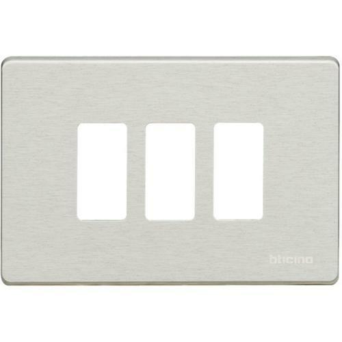 MAGIC 503/3/X PLACCA 3 POSTI ALLUMINIO OXIDAL 503/3/X - BTICINO 503/3/X