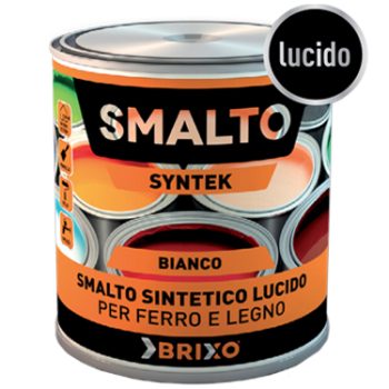 SMALTO SINTETICO 0.375 LT. PER FERRO E LEGNO BRIXO SYNTEK ROSSO FUOCO