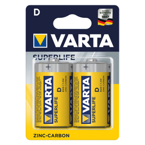 PILA TORCIA VARTA SUPERFLIFE 'R20P' - 1,5 V