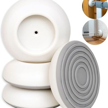 PROTEZIONE DA PARETE IN GOMMA 4PZ FORMA ROTONDA