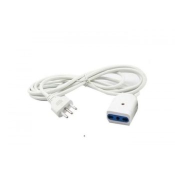 PROLUNGA CORRENTE ELETTRICA CAVO 10 METRI 250V BIPASSO PRESA BIANCA SPINA 10A