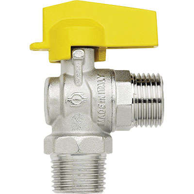 VALVOLA SFERA GAS A SQUADRA FUTURGAS FIV
OTTONE NICHELATO 1/2M