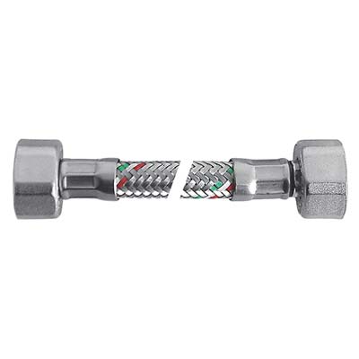 FLESSIBILE FLEXCORE FF PARIGI INOX 304/PE-RT + GUARNIZIONE 3/8FF CM 40