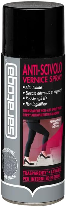 VERNICE SPRAY ANTI-SCIVOLO LAVABILE PER PAVIMENTI ESTERNI E INTERNI 400ML