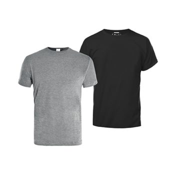 T-SHIRT DA LAVORO GRIGIO E NERO