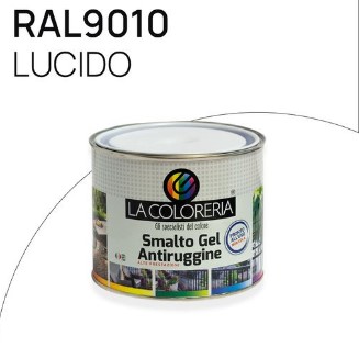 SMALTO GEL 0,500ML RAL 9010 BIANCO LUCIDO