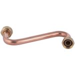TUBO RAME PER GALLEGGIANTE GEBERIT Ø 10 c/2 calotte 3/8 Geberit