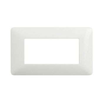 PLACCA MURO 4M POSTI MODULI BIANCO LUCIDO COMP. BTICINO MATIX