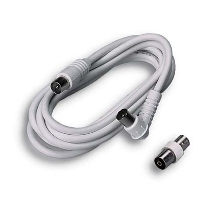 PROLUNGA COASSIALE TV + ADATTATORE FME
SPINA DRITTA + PRESA 90° MM 9,5 OHM 75 MT 3