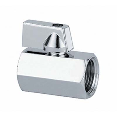 VALVOLA MINI A SFERA X SCALDACQUA
OTTONE CROMATO 1/2FF