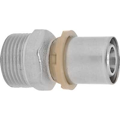 RACCORDO DIRITTO MASCHIO A PRESSARE PER MULTISTRATO ICMA 20 x 1/2"