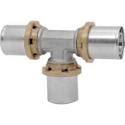 RACCORDO A TEE DOPPIO A PRESSARE PER MULTISTRATO ICMA 16x16x16