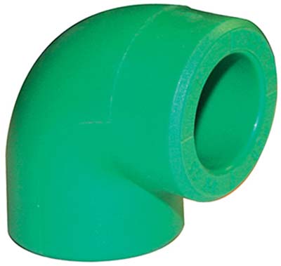 GOMITO PPR A SALDARE 90° VERDE MM 20 5PZ