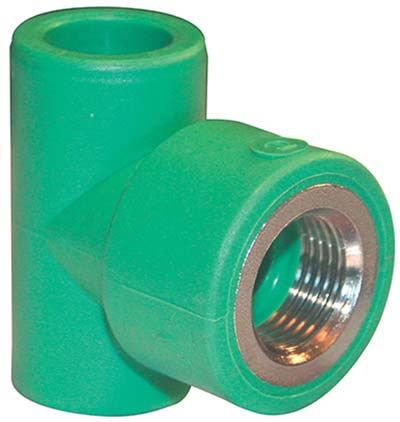 TEE PPR A SALDARE FILETTO FEMMINA VERDE MM 20X1/2FX20