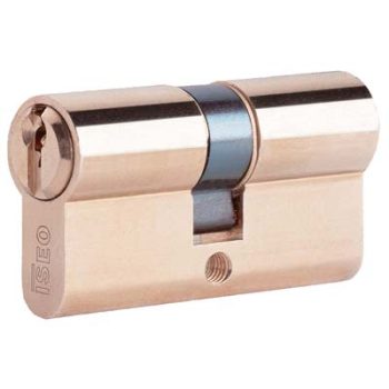 CILINDRO SAGOMATO 8209 ISEO OTTONE CHIAVI 3 CAMMA DIN MM 80 40+40