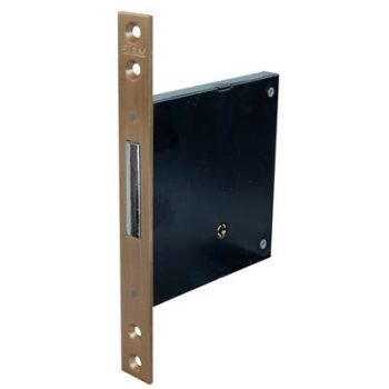 SERRATURA METALLO INFILARE 1301 FIAM B.Q OTTONE SAT F.MM 22 C.SPILLO M4 E.MM 60