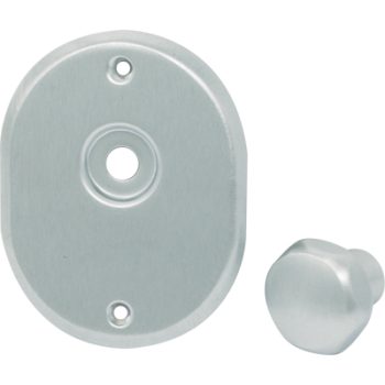MOSTRINA E POMOLO X CILINDRO + PERNO 331L CIPIERRE MM 90X70 CROMO SATINATO