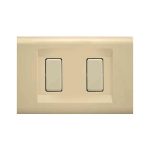 PLACCHE AVORIO 2 POSTI 2582/A/ECL2692A
