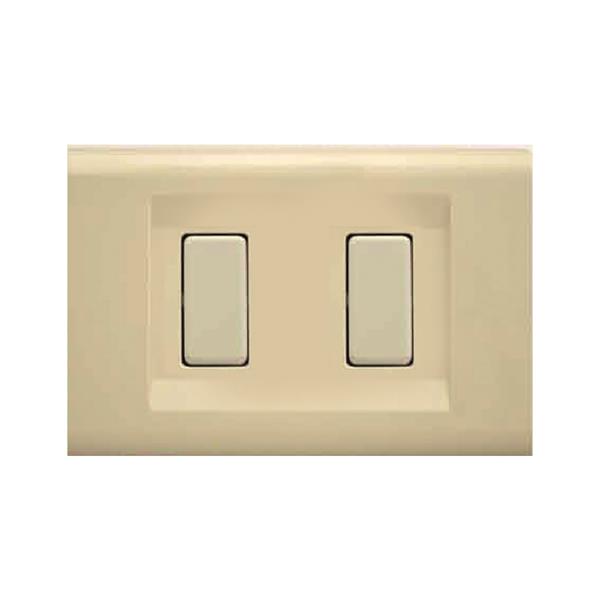 PLACCHE AVORIO 2 POSTI 2582/A/ECL2692A