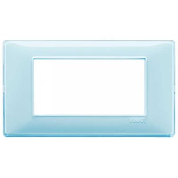 PLACCA 4 MODULI VIMAR PLANA REFLEX ACQUA IN TECNOPOLIMERO 14654.45