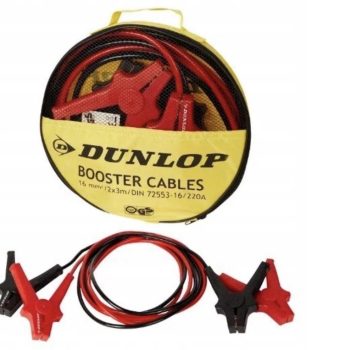 CAVI DI AVVIAMENTO BATTERIA AUTO AUTO DUNLOP 16MM 3 METRI CON CUSTODIA