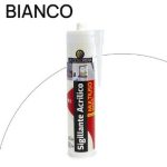 SILICONE ACRILICO LA COLORERIA ML 280 BIANCO VERNICIABILE