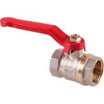 VALVOLA SFERA FF LEVA STARS OTTONE NICHELATO 1/2"F