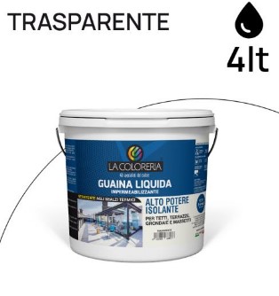 GUAINA LIQUIDA LA COLORERIA 4LT TRASPARENTE