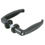 MANIGLIA PORTA METALLO 355 COMBI ZAMA VERN NERA MM 40/50 Q8