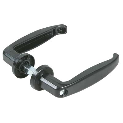 MANIGLIA PORTA METALLO 355 COMBI ZAMA VERN NERA MM 40/50 Q8